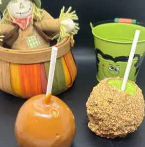 Caramel Apple with Peanuts